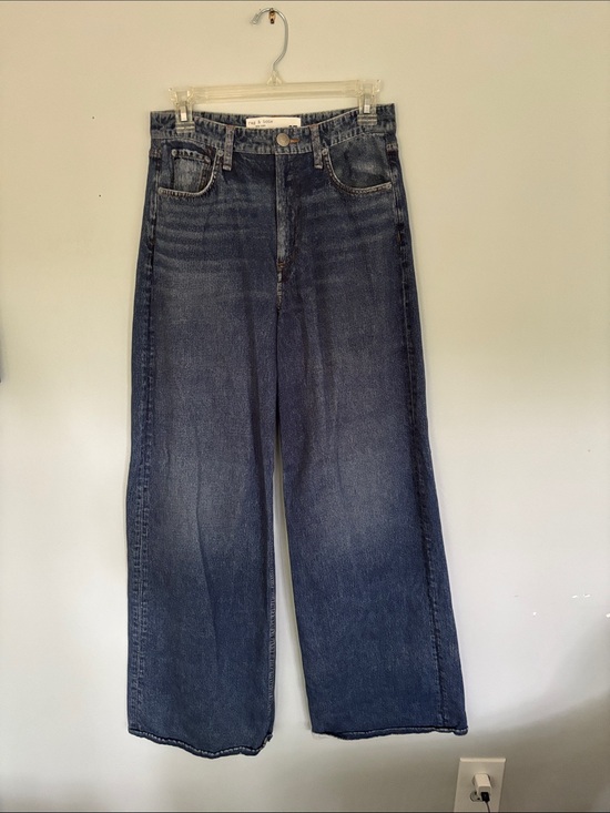 rag & bone Denim - rag & bone Women's Wide-Leg Dark Indigo Sweatpant Jeans